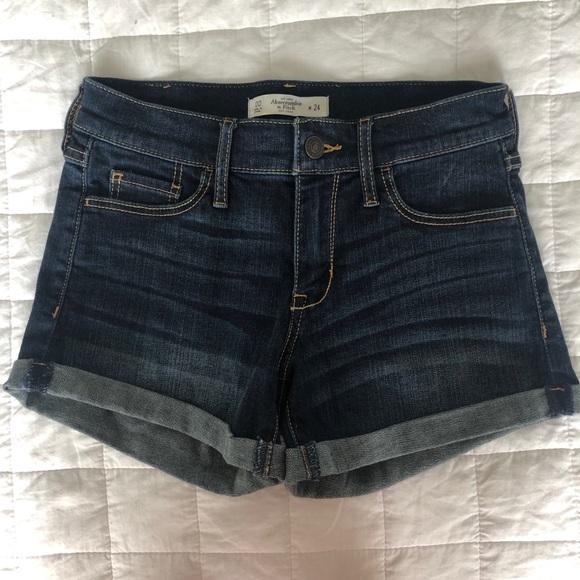 Abercrombie & Fitch Pants - Dark Wash Abercrombie Jean Shorts
